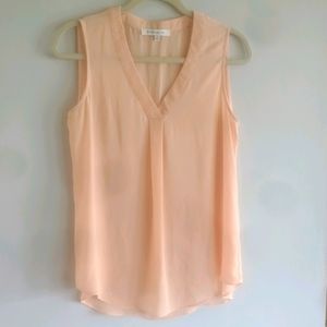 Rose + Olive Peach Sleeveless Blouse